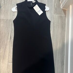 Zara Black Sleeveless Sheath Dress for Cocktail Never worn New with tags